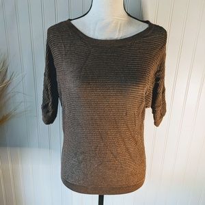 6/$25 ⬇️ Express Netted Brown Sweater Top 3/4